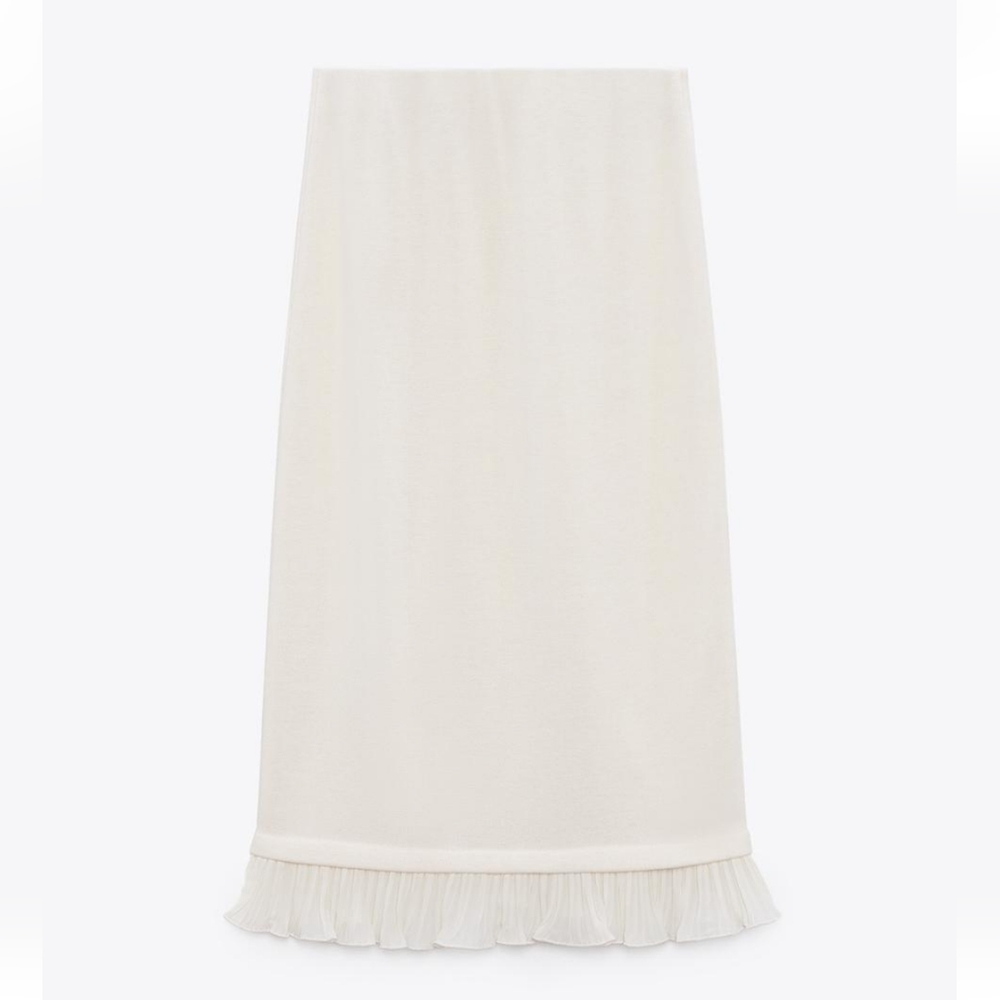 ZARA Mixed Media Soft Skirt